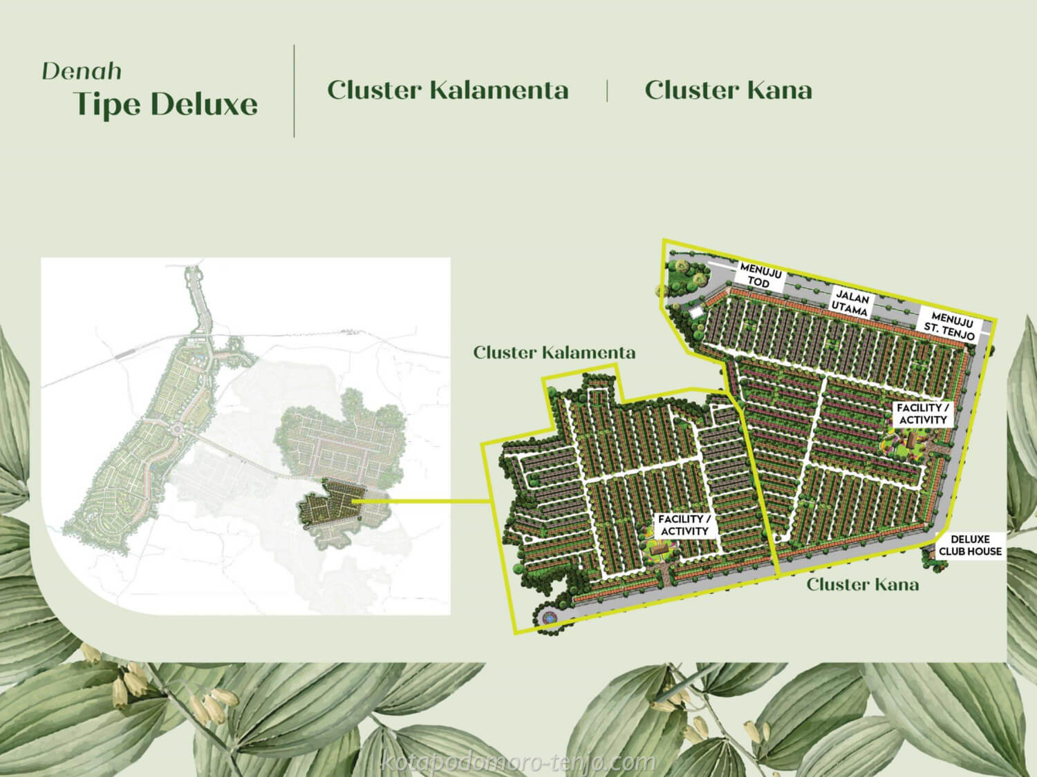 posisi-cluster-kana-kota-podomoro-tenjo